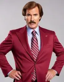 Ron Burgundy face swap