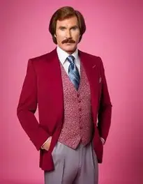 Ron Burgundy Fancy Dress face swap