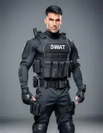 Swat Costume Mens face swap
