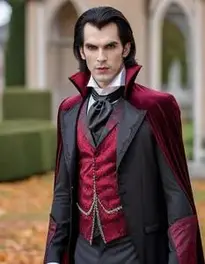 Vampire Halloween Costume Mens face swap