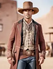 Wild Wild West Costume For Men face swap