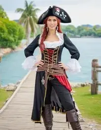 Adult Ladies Pirate face swap
