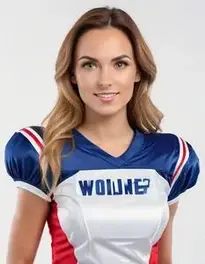 American Football Fancy Dress Woman face swap