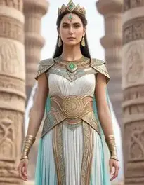 Ancient Goddess face swap
