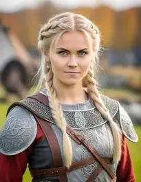 Authentic Female Viking Cosplay face swap