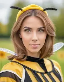 Bee Fancy Dress Adults face swap