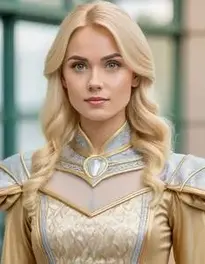 Blonde Film Characters Fancy Dress face swap