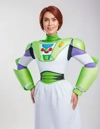 Buzz Light Year Costume Woman face swap