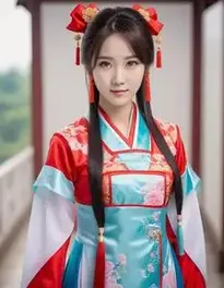 Chinese Cosplay Dress face swap