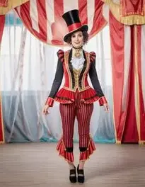 Circus Ringleader Costume Female face swap