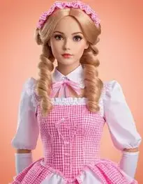 Doll Halloween Costume Woman face swap