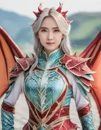 Dragon Costume Adult Woman face swap