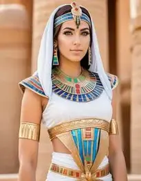 Egyptian Goddess Cosplay face swap
