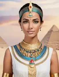 Egyptian Goddess Costume Woman face swap