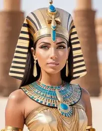 Egyptian Goddess Costume For Woman face swap