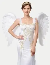 Adult Angel Fancy Dress face swap