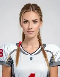 American Football Fancy Dress Female face swap