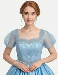 Anastasia Blue Dress face swap