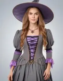 Authentic Witch Dress face swap
