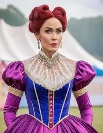 Bearded Lady Costume Greatest Showman face swap
