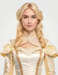 Blonde Fancy Dress face swap