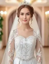 Bridal Dress Party Wear Dress Fancy Suit face swap