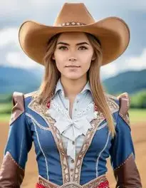 Cowwoman Cosplay face swap