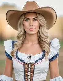 Cowwoman Woman Halloween face swap