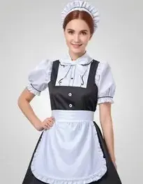Elegant Maid Outfit face swap