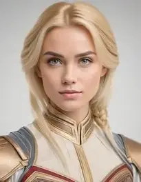 Female Blonde Movie Characters Dress face swap