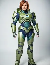 Female Master Chief Cosplay face swap