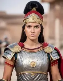 Female Roman Warrior face swap