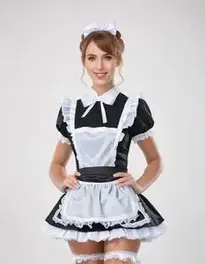 French Maid Outfit Halloween face swap