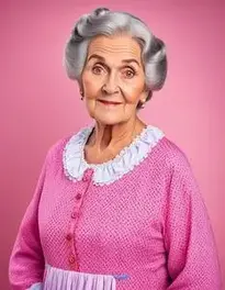 Granny Fancy Dress Adults face swap