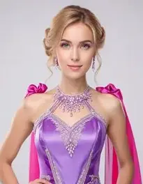 Fancy Purple Dress face swap