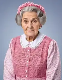 Granny Dress Outfit face swap