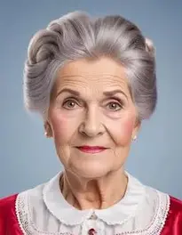 Granny Hairstyles Fancy Dress face swap
