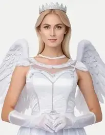 Halloween Costume Woman Angel face swap