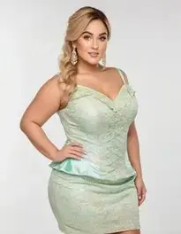 Fancy Dress For Curvy Ladies face swap