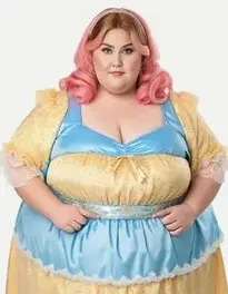 Fat Lady Fancy Dress face swap