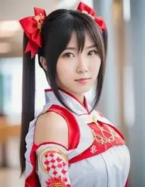 Female Asian Cosplay face swap