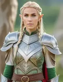 Female Elf Warrior face swap
