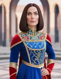 Female Lord Farquaad face swap