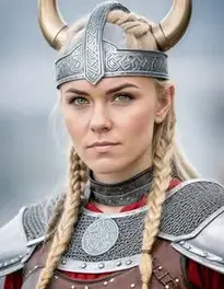 Female Viking Warrior Cosplay face swap