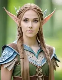 Female Wood Elf Cosplay face swap