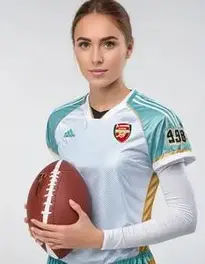 Football Fancy Dress Female face swap