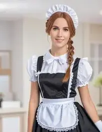 French Maid Fancy Dress face swap