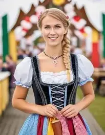 German Woman Dress Oktoberfest face swap