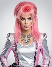 Glam Rock Fancy Dress Female face swap