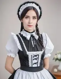 Gothic Maid Outfit face swap